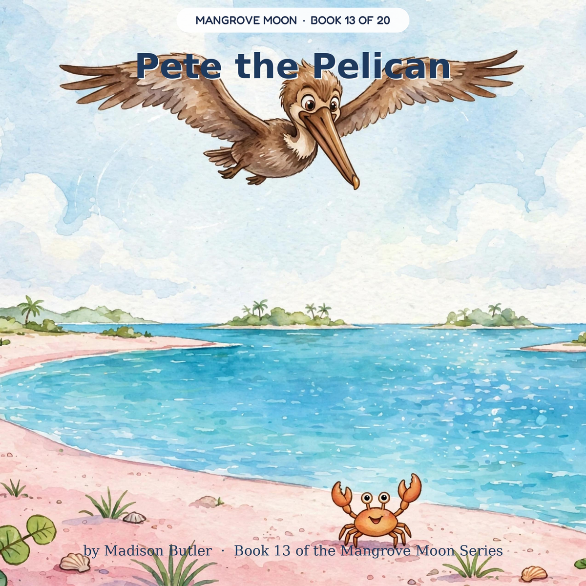 Pete the Pelican — Pete is afraid of the big splash and learns to dive. Ages 3–7 bedtime story book — Mangrove Moon Books