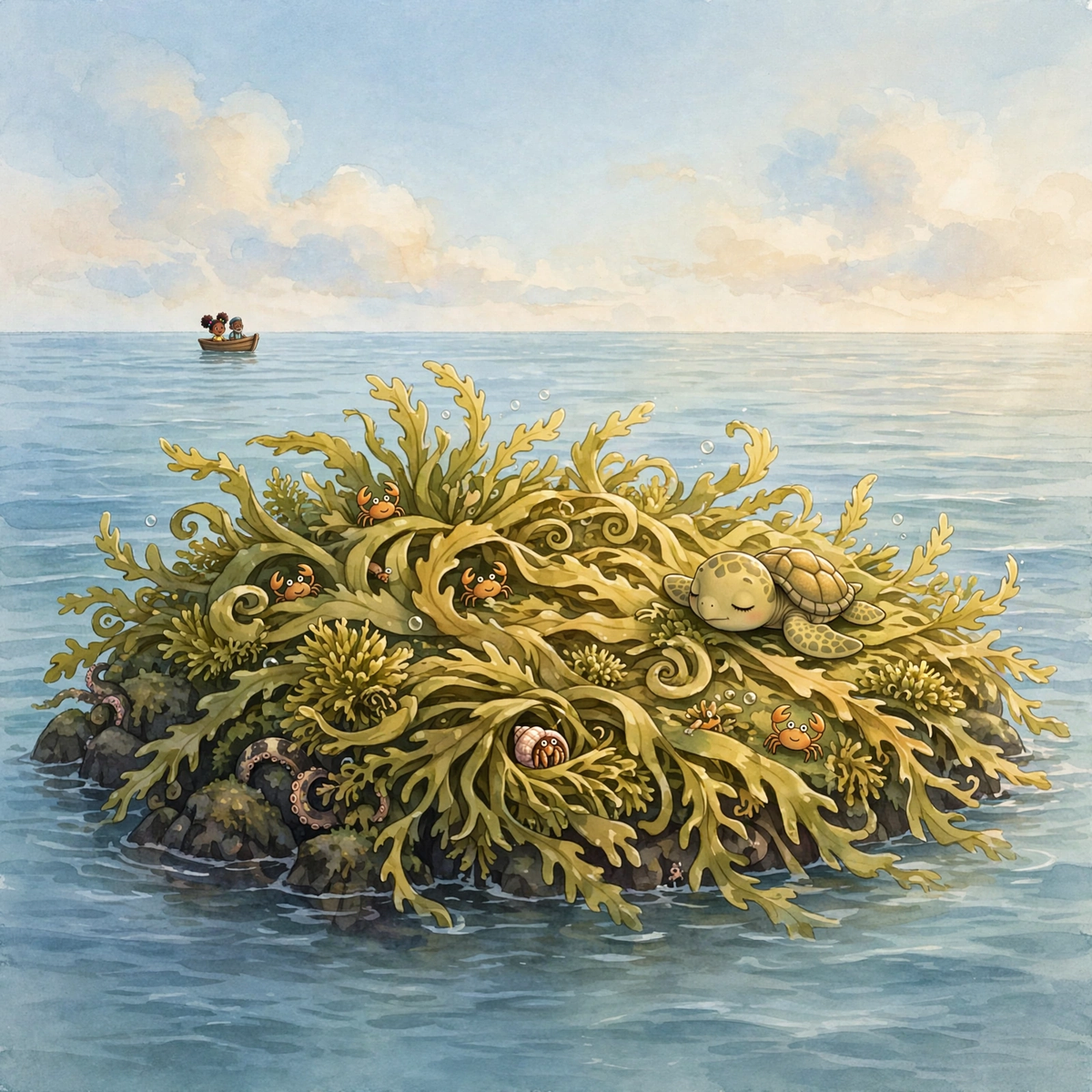Maya and the Sargassum Surprise — a floating sargassum nursery at sea. Kids mystery book ages 5–9 — Mangrove Moon Books