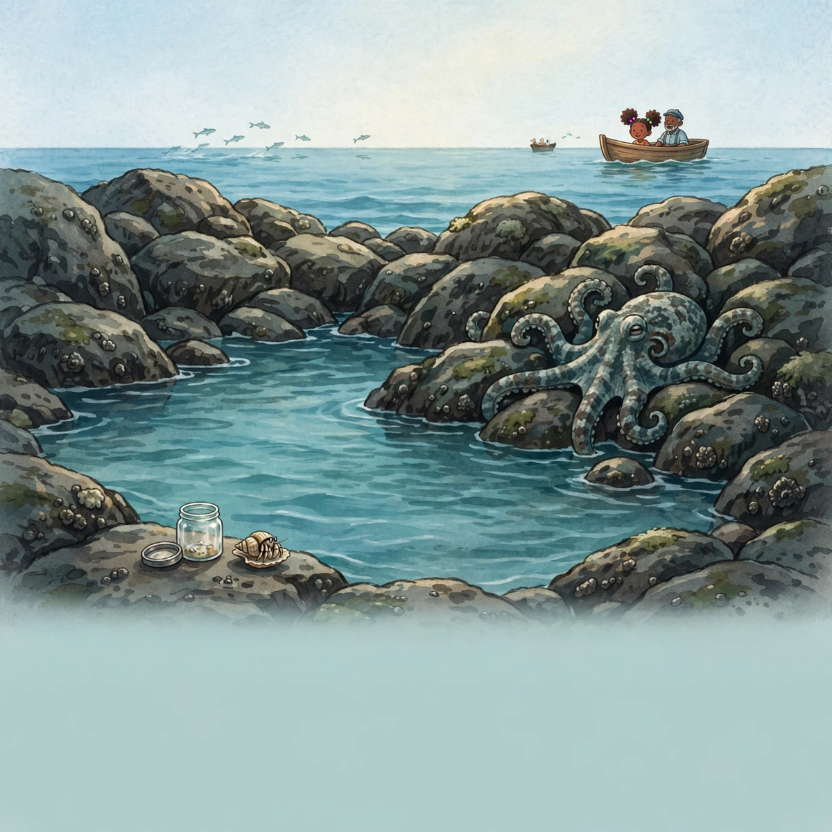 Maya and the Invisible Octopus — the color-changing camouflage artist. Kids mystery book ages 5–9 — Mangrove Moon Books