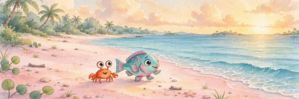 Corry the Parrotfish - bedtime storybook interior preview