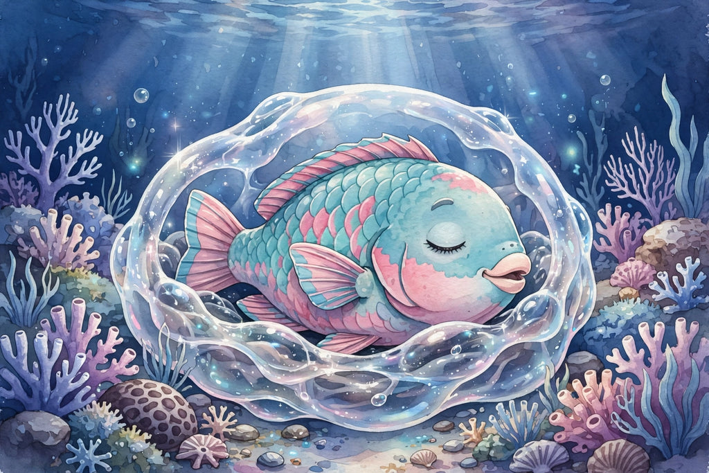 Corry the Parrotfish - bedtime storybook interior preview
