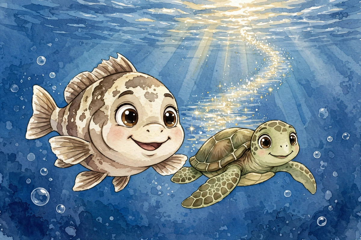 Gary the Nassau Grouper - bedtime storybook interior preview