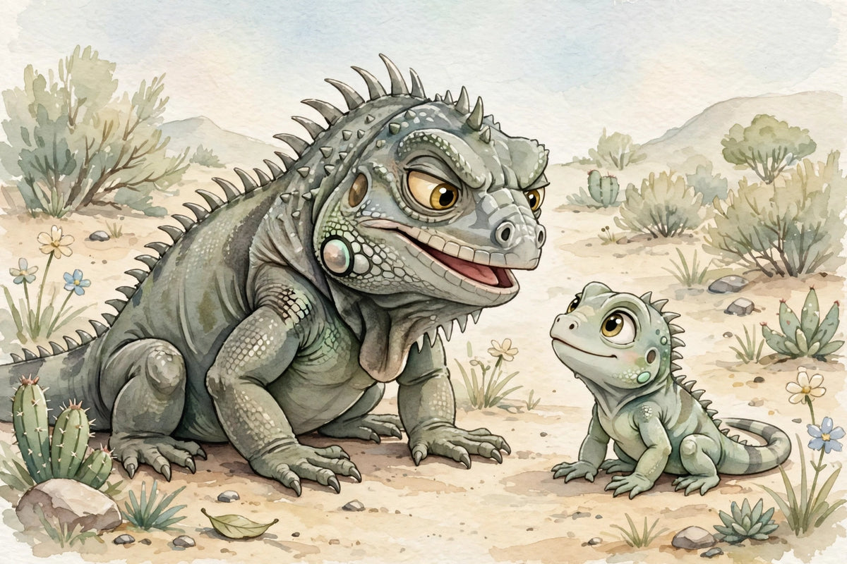 Iggy the Rock Iguana - bedtime storybook interior preview