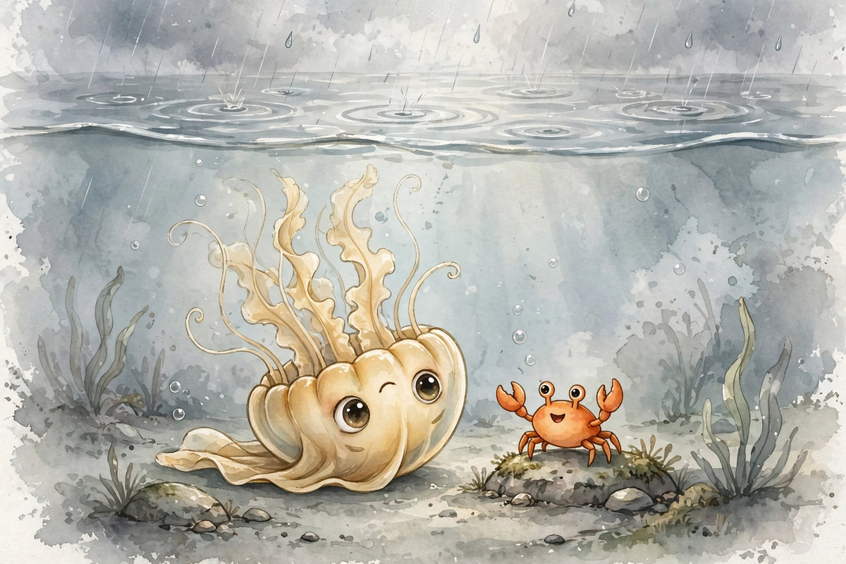 Jelly the Upside-Down Jellyfish - bedtime storybook interior preview