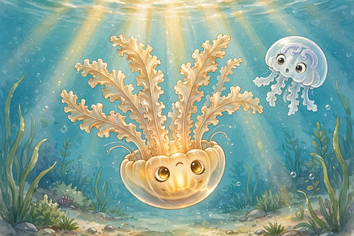 Jelly the Upside-Down Jellyfish - bedtime storybook interior preview