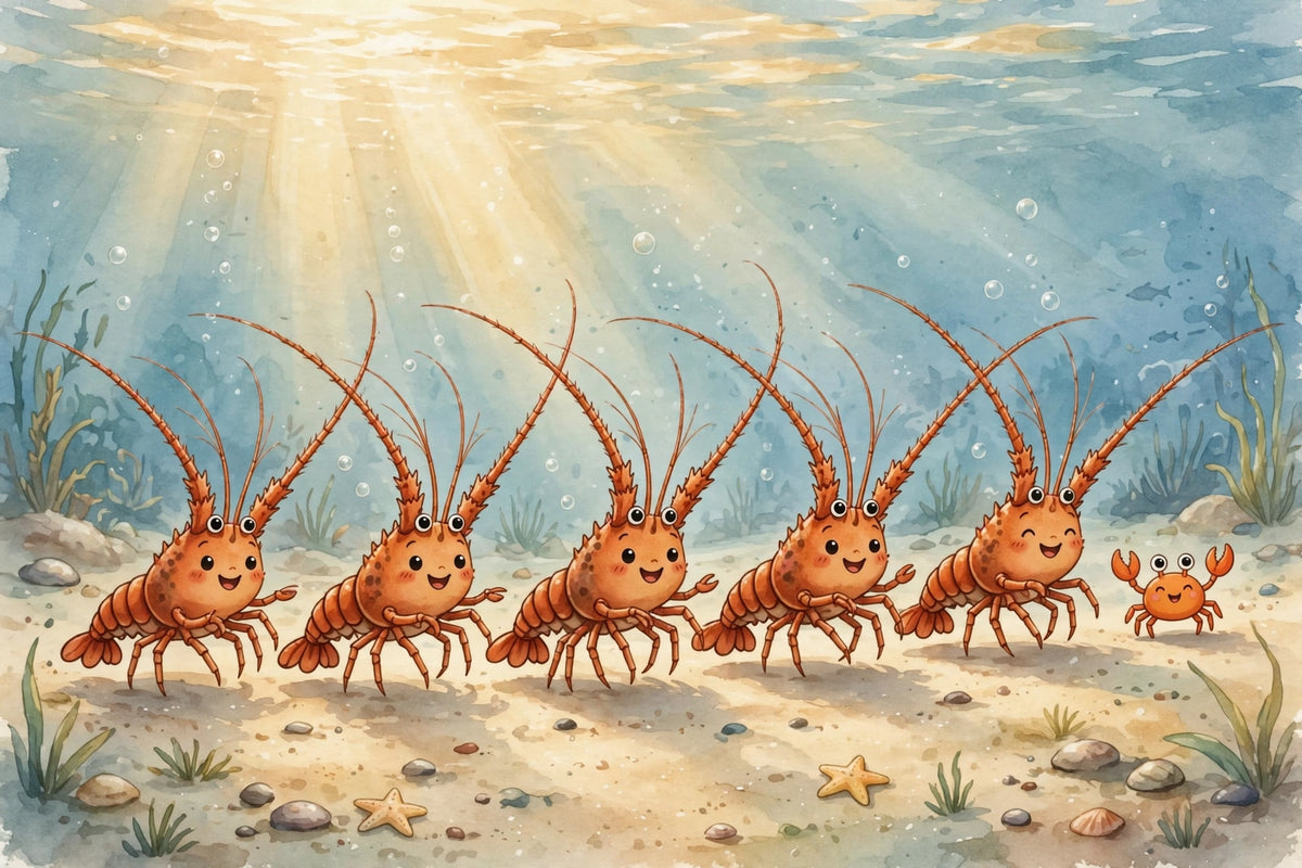 Lenny the Spiny Lobster - bedtime storybook interior preview