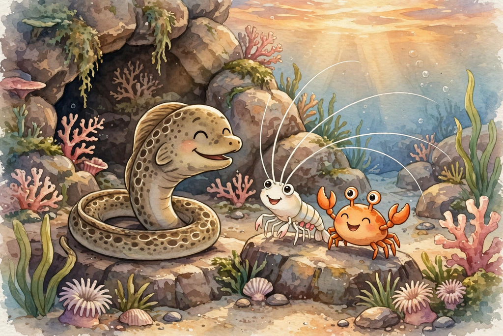 Monty the Moray - bedtime storybook interior preview