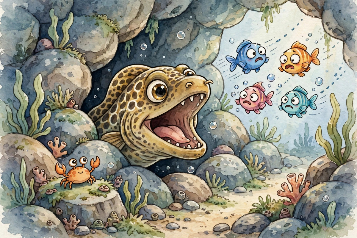 Monty the Moray - bedtime storybook interior preview