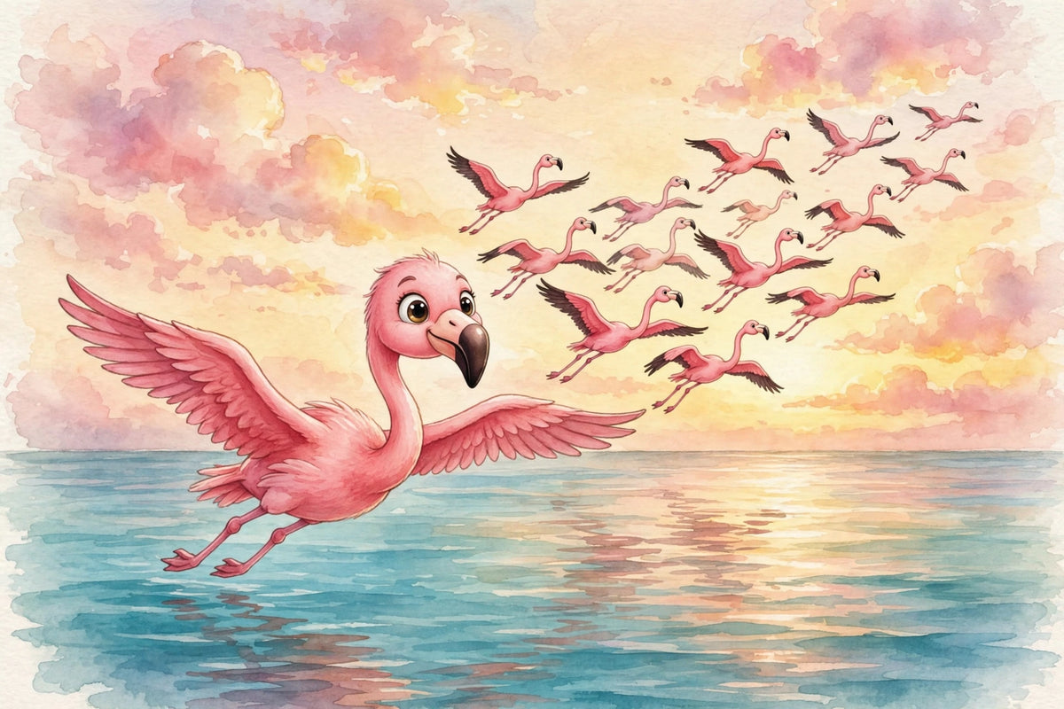 Rosie the Flamingo - bedtime storybook interior preview