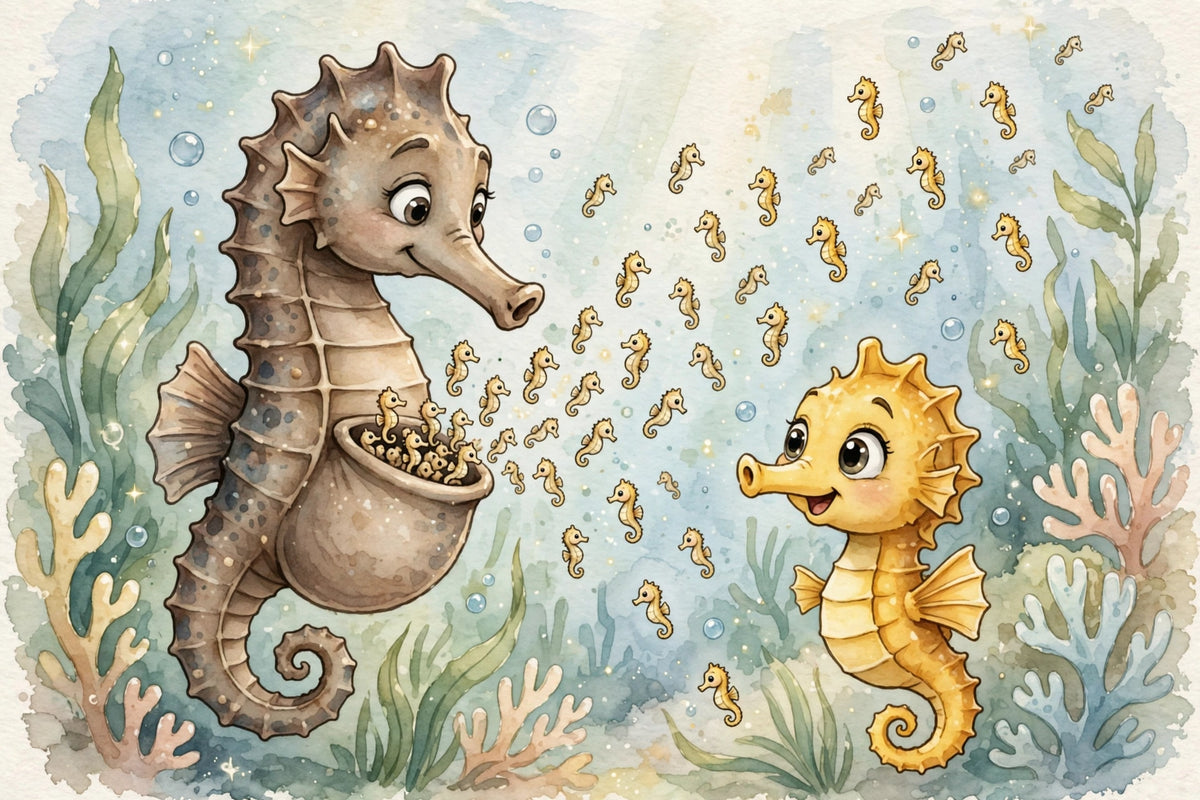 Sally the Seahorse - bedtime storybook interior preview