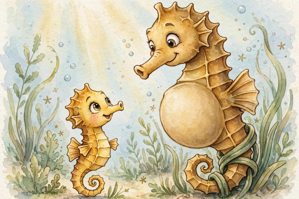 Sally the Seahorse - bedtime storybook interior preview