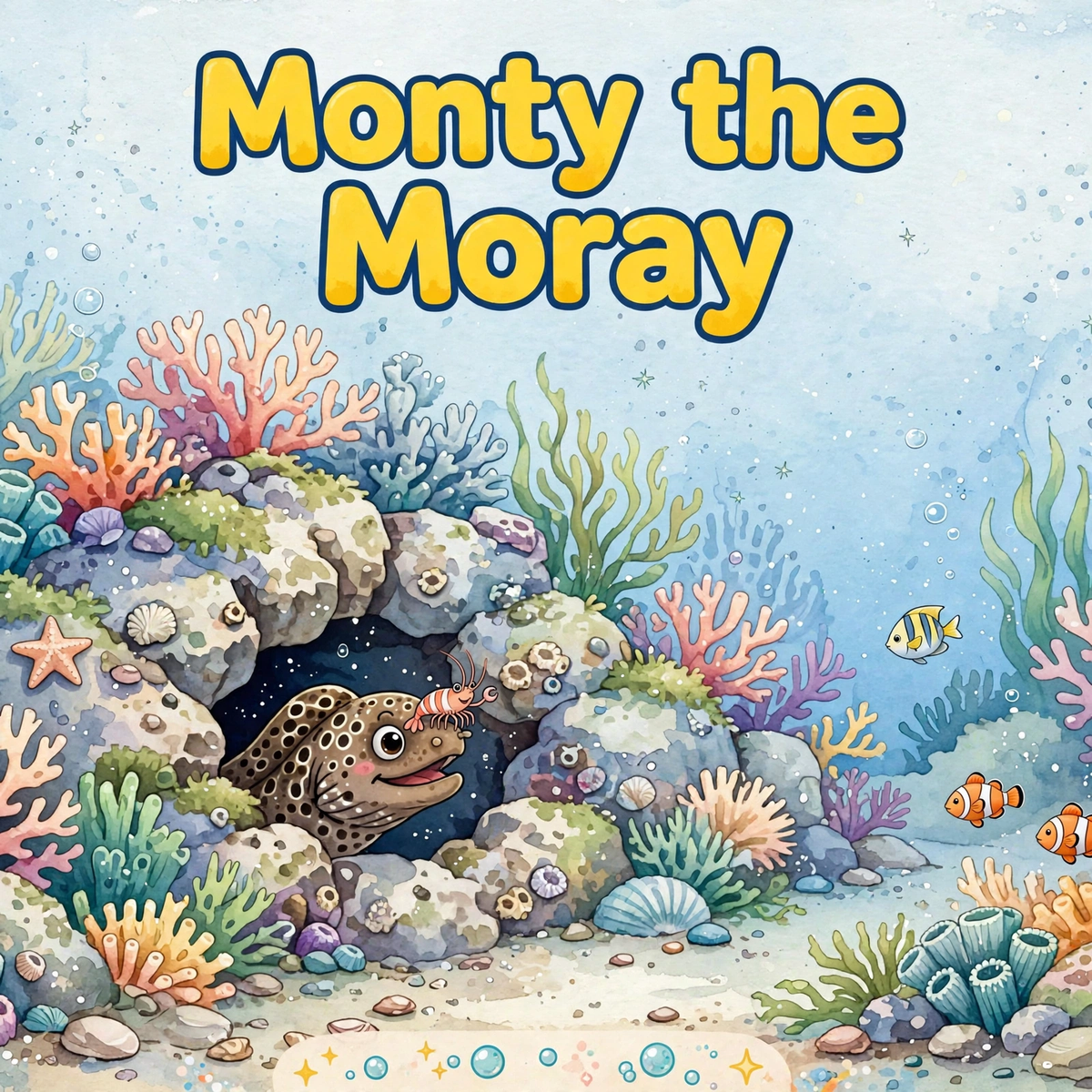 Monty the Moray - bedtime storybook interior preview