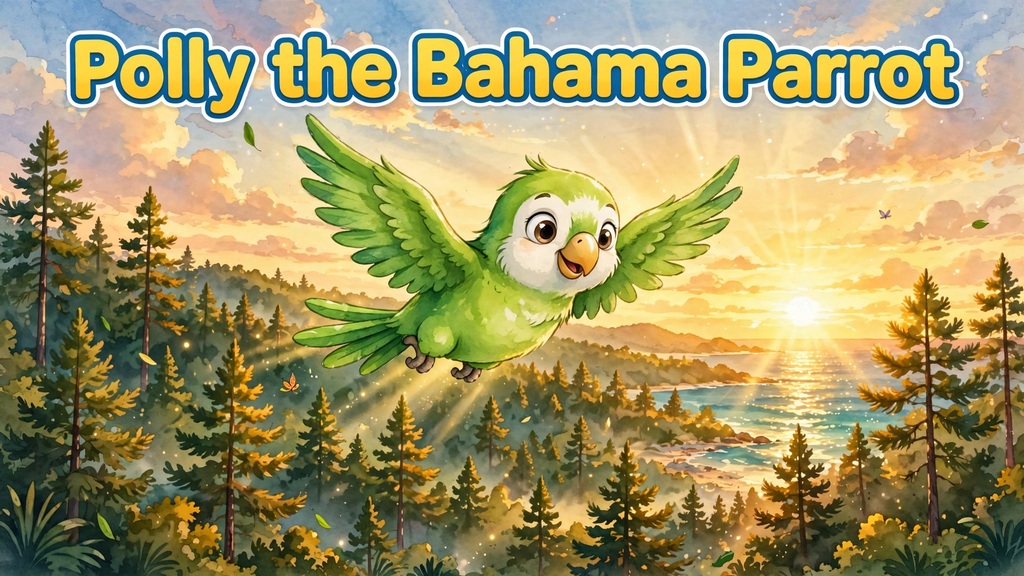 Polly the Bahama Parrot - bedtime storybook interior preview